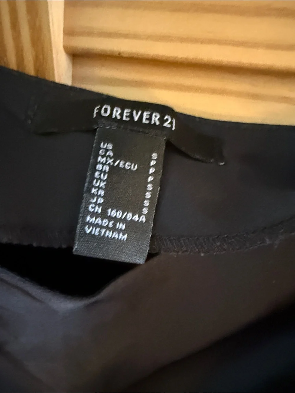 Forever 21 Black Midi Slip Dress with Spaghetti Straps
